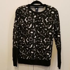 Nike Animal Print Crew Neck Sweatshirt
